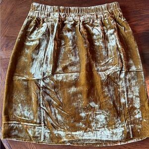 Jcrew Velvet Skirt